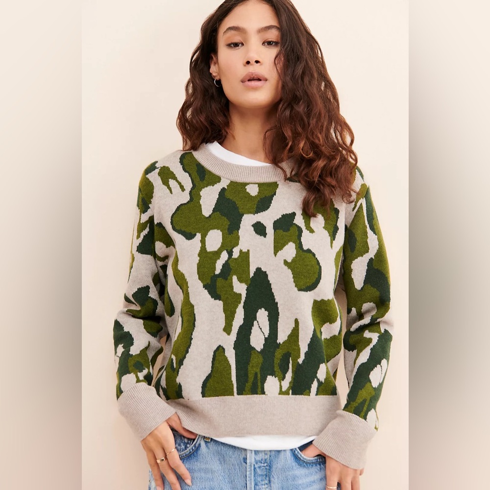 THEO & SPENCE Leopard Pullover Knit